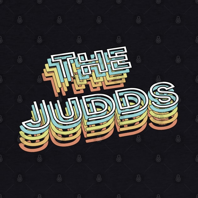 The Judds Retro Typography Faded Style by PREMAN PENSIUN PROJECT